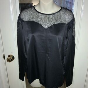 Elegant Black Lace Women's Top